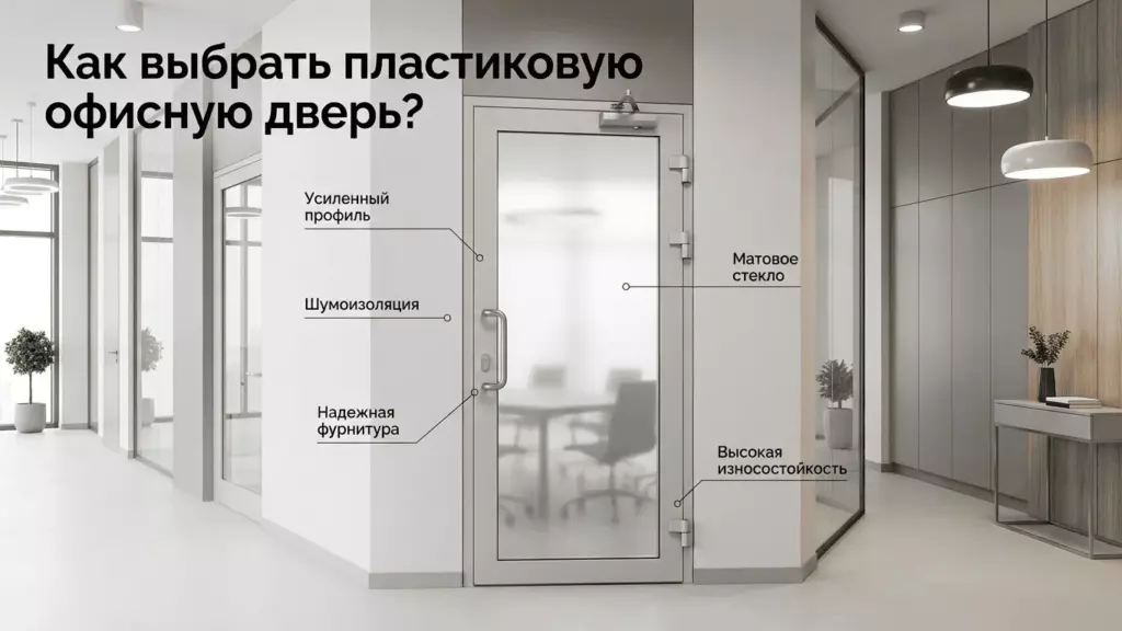 Как выбрать пластиковую офисную дверь?